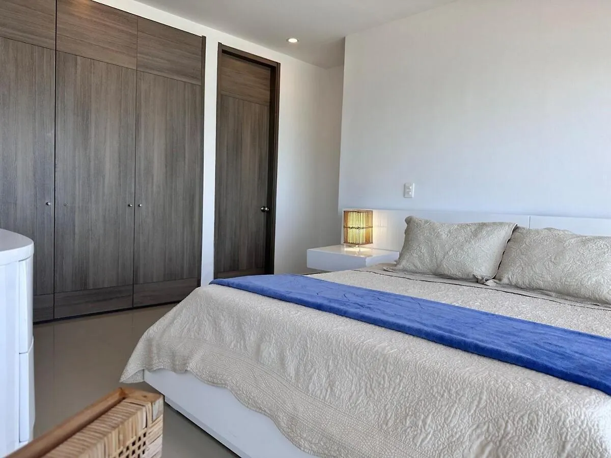 Mc 1303- Beach Front Apt- Morros City Top Location Cartagena Apartment